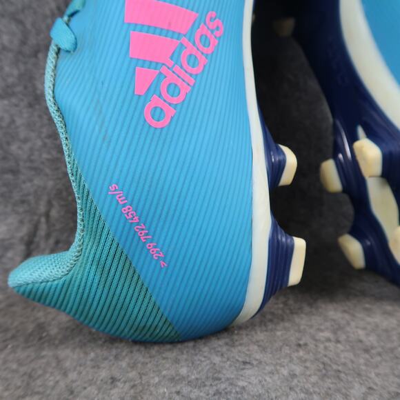 Adidas Cleats Shoes Mens 9 X Speedflow.4 FG Soccer Football Blue Pink Low Sport main image 4